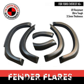 SLIMLINE JUNGLE FENDER FLARES FITS D-MAX DMAX 2012 - 2018 RT MODELS